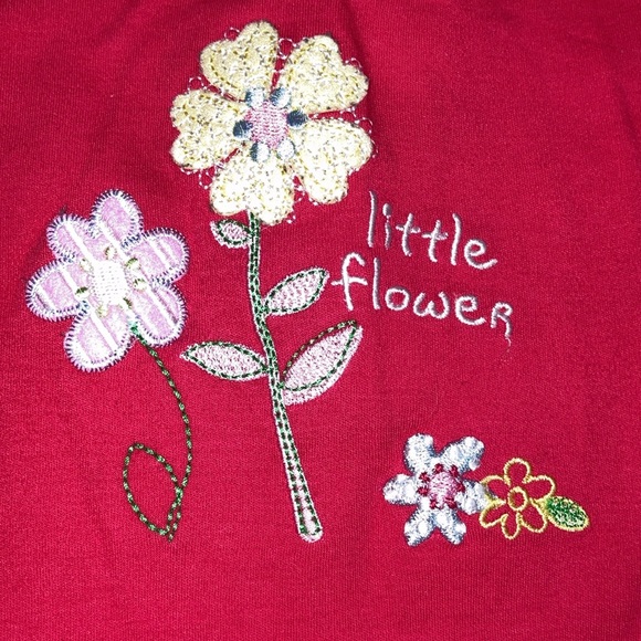 Okie dokie dark pink floral hearts ruffle summer romper 18m Euc - Picture 2 of 6